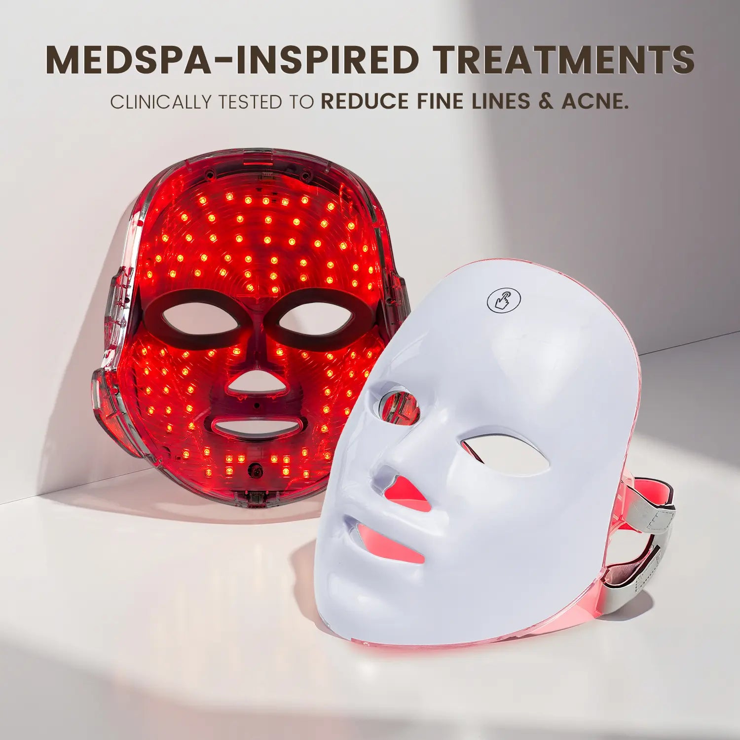 Red light therapy mask, 7-color LED photorejuvenation mask